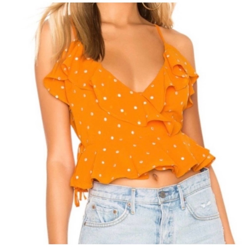 Privacy Please Polka Dot Crop Top
